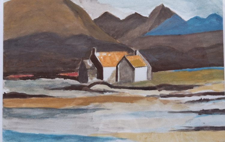 Dad's (AKM) Remote Homestead Painting - Oct 2025 (Large)